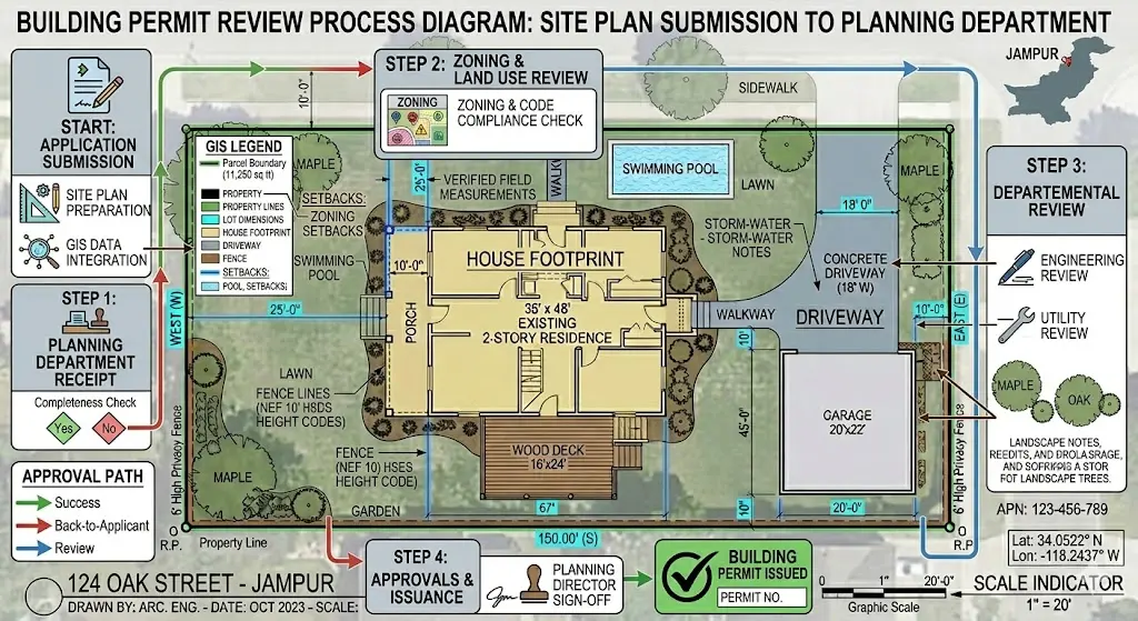 Example commercial site plan